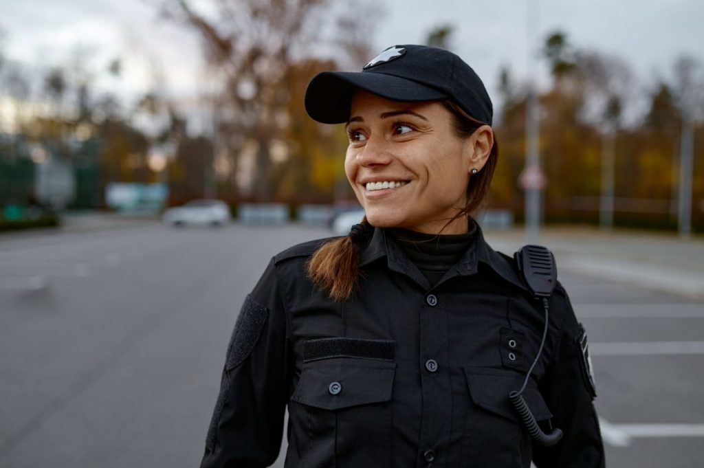 Friendly Female School Security Guard