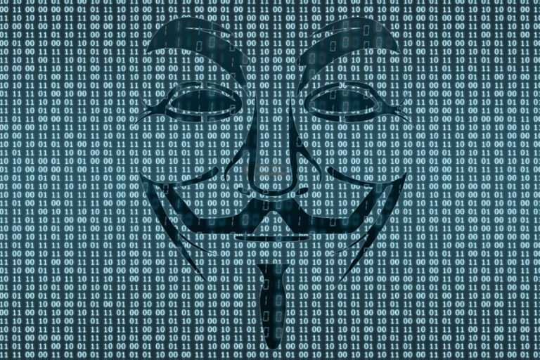 Insider Cybersecurity Threat Image with the V for Vendetta Image