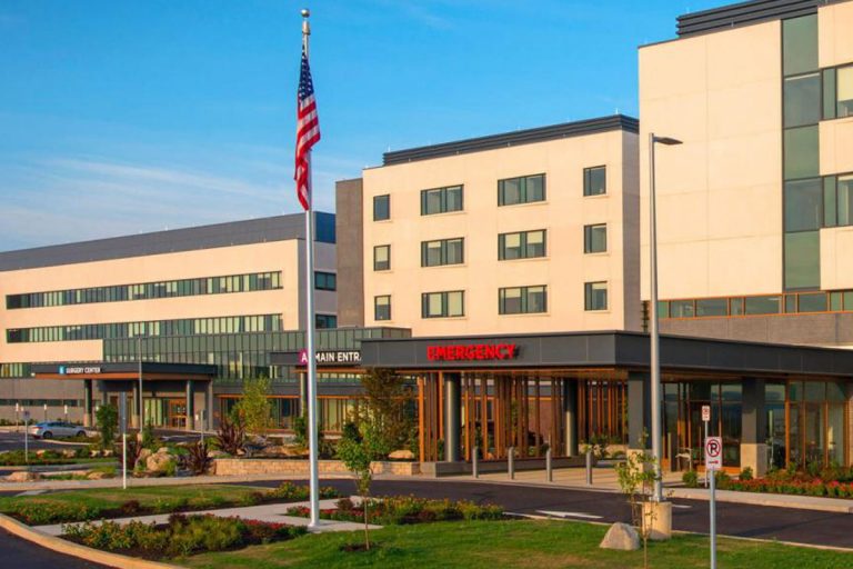 hospital building showing how security strategies for protecting healthcare workers and facilities